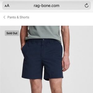 Rag and Bone Dusk Blue Eaton Pull on Short - Never Worn with Tags